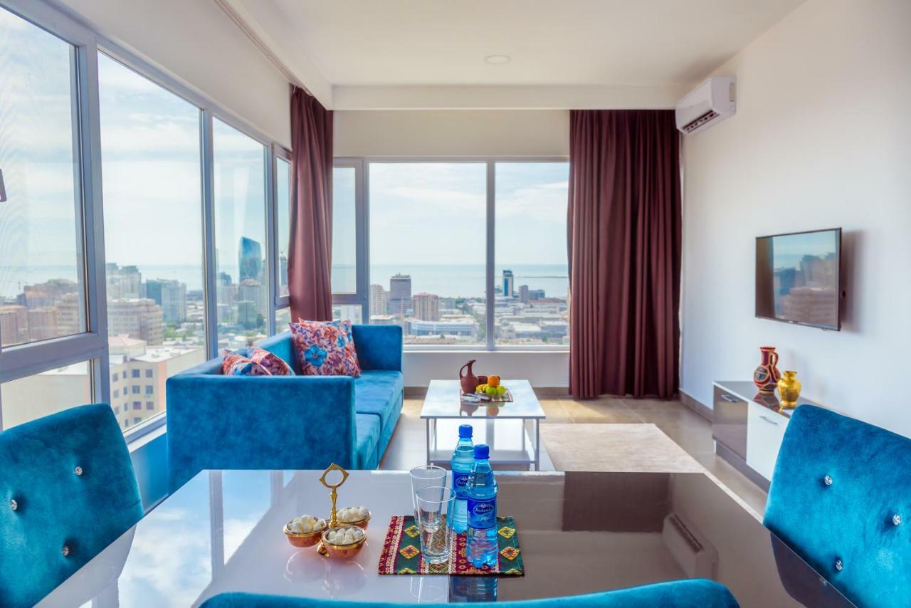 Panorama Baku - 22 Floor Aparthotel Bagian luar foto