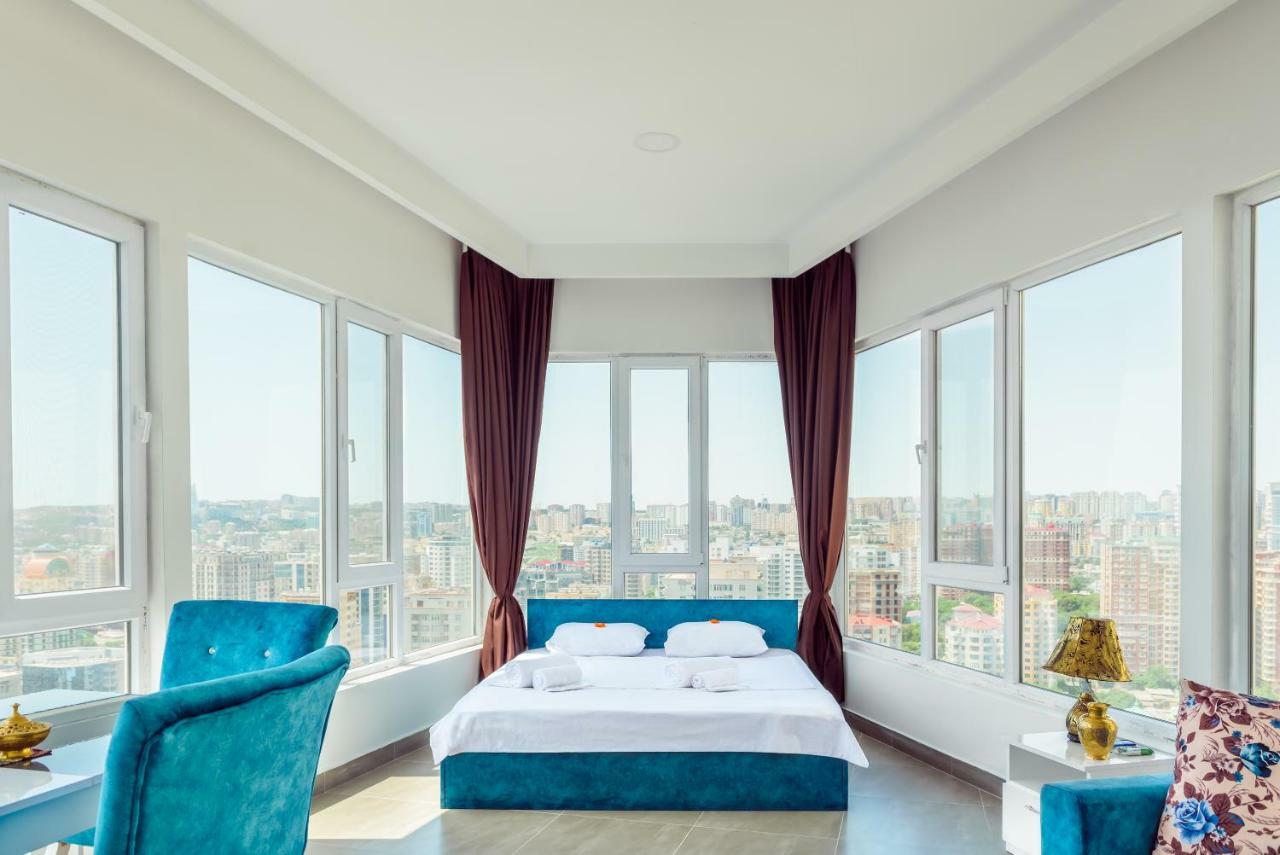 Panorama Baku - 22 Floor Aparthotel Bagian luar foto