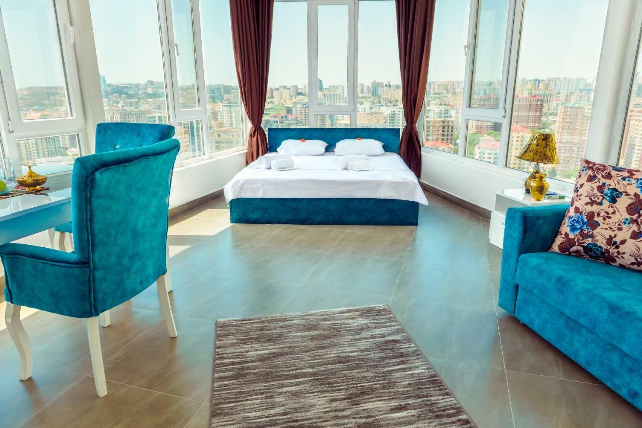 Panorama Baku - 22 Floor Aparthotel Bagian luar foto