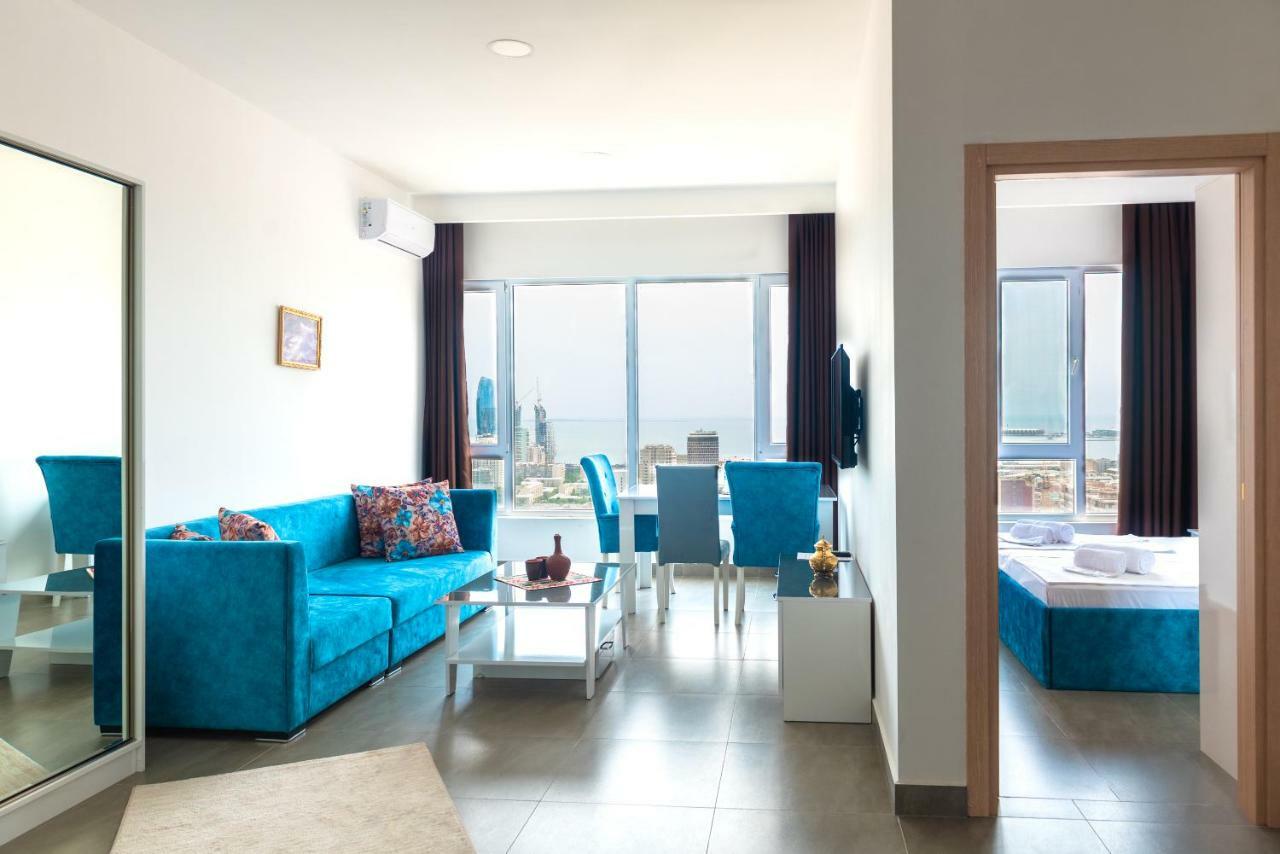 Panorama Baku - 22 Floor Aparthotel Bagian luar foto